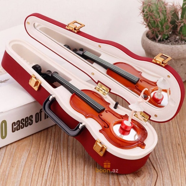 Музыкальная шкатулка с балериной "Скрипка"  Violin music box